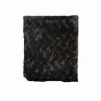 Contempo Cuddle Fur Throw // Black (50"L x 65"W)