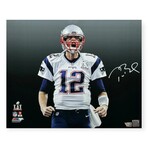 Tom Brady // New England Patriots // Autographed Photograph - Blackout