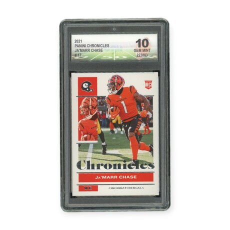 Ja'Marr Chase // 2021 Panini Chronicles // Rookie Card // DGA 10 Gem Mint