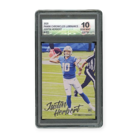 Justin Herbert // 2020 Panini Chronicles Luminance // Rookie Card // DGA 10 Gem Mint