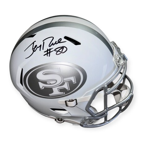 Jerry Rice // San Fransisco 49ers // Autographed Replica Helmet