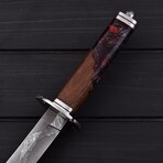 Mosaic Damascus Tanto Sword