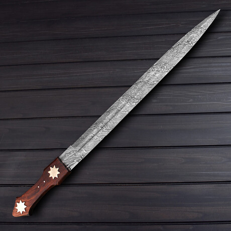 Damascus Short Sword // 7333