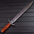 Damascus Celtic Short Sword