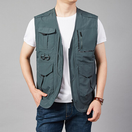 Utility Vest // Green Gray (XS)