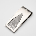 Muonionalusta Meteorite Stainless Steel Money Clip // 26.7 g