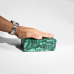 Genuine Large Polished Malachite Jewelry Box // v.1