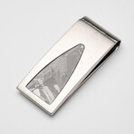 Muonionalusta Meteorite Stainless Steel Money Clip // 26.7 g