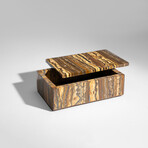 Genuine Polished Tiger's Eye Jewelry Box // v.2