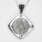 Muonionalusta Meteorite Pendant with 18" Sterling Silver Chain