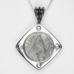 Muonionalusta Meteorite Pendant with 18" Sterling Silver Chain