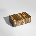 Genuine Polished Tiger's Eye Jewelry Box // v.2