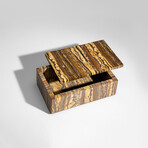 Genuine Polished Tiger's Eye Jewelry Box // v.2