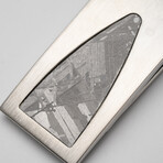 Muonionalusta Meteorite Stainless Steel Money Clip // 26.7 g