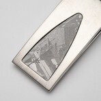 Muonionalusta Meteorite Stainless Steel Money Clip // 26.7 g