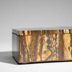 Genuine Polished Tiger's Eye Jewelry Box // v.2