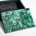 Genuine Large Polished Malachite Jewelry Box // v.1