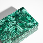 Genuine Large Polished Malachite Jewelry Box // v.1