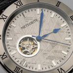 Muonionalusta Meteorite Automatic Watch with Genuine Leather Band