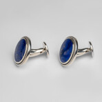 Genuine Lapis Cufflink // v.2