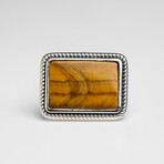 Genuine Tigers Eye Cufflink // v.1