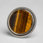 Genuine Tigers Eye Cufflink // v.2