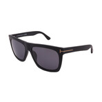 Men's Tom Ford FT0513-02D Square Sunglasses // Matte Black + Dark Grey