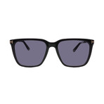 Men's Tom Ford FT0862/S 01B Square Sunglasses // Black + Grey Gradient