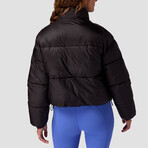 Women's Brandy Boxy Puffer Jacket // Black (XS)