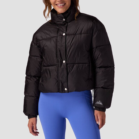 Women's Brandy Boxy Puffer Jacket // Black (XS)