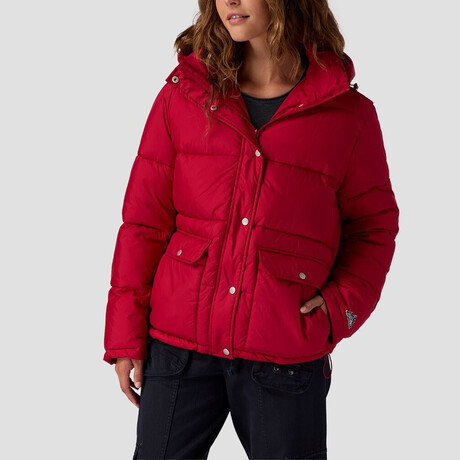 Women's Basin Puffer Jacket // Red (XS)