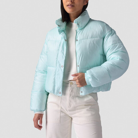 Women's Brandy Boxy Puffer Jacket // Icy (XS)