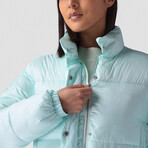 Women's Brandy Boxy Puffer Jacket // Icy (M)