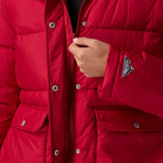 Women's Basin Puffer Jacket // Red (L)