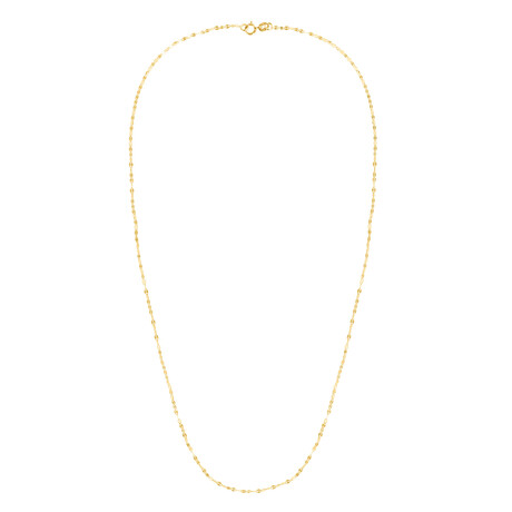 14K Yellow Gold Mirror Rolo Chain Necklace // 1.4mm // 16"