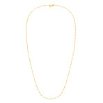 14K Yellow Gold Mirror Rolo Chain Necklace // 1.4mm // 16"