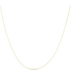 14K Yellow Gold Extendable Classic Cable Chain Necklace // 0.8mm // 18"