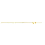 14K Yellow Gold Extendable Classic Cable Chain Necklace // 0.8mm // 18"