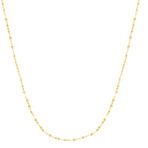 14K Yellow Gold Mirror Rolo Chain Necklace // 1.4mm // 16"