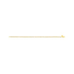 14K Yellow Gold Pallina Bead TT Chain Bracelet // 7"