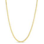 14K Yellow Gold Bismark Chain Necklace // 2.5mm // 18"