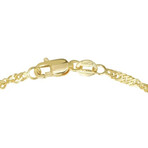 10K Yellow Gold Singapore Chain Necklace // 1.5mm // 18"