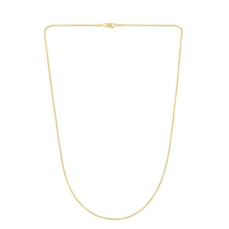 14K Yellow Gold Popcorn Chain Necklace // 1.3mm // 18"