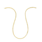 14K Yellow Gold Braided Herringbone Chain Necklace // 3.2mm // 18"