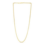 14K Yellow Gold Bismark Chain Necklace // 2.5mm // 18"