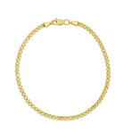 14K Yellow Gold Bismark Chain Bracelet // 2.5mm // 7.25"