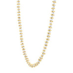 14K Yellow Gold Pallina Bead TT Chain Necklace // 18"