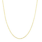 10K Yellow Gold Singapore Chain Necklace // 1.5mm // 18"