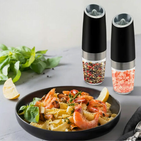 Electric Salt and Pepper Grinder Set