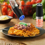 Electric Salt and Pepper Grinder Set